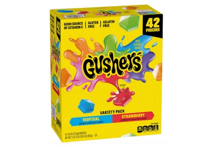 Gushers Fruit Snacks 42-Pack