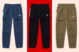 3 colors of Russell Athletic Boys Tech Fleece Joggers