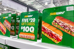 Get $75 in Subway eGift Cards for $55 at Costco card image