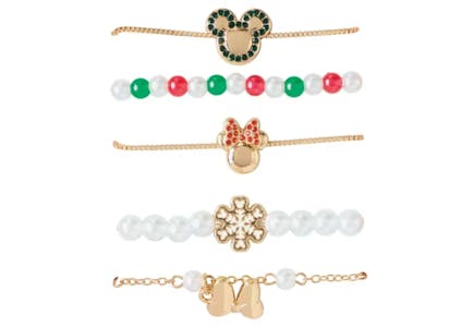 Disney Holiday Beaded Bracelet Set