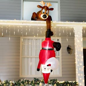 Christmas Inflatable Santa & Reindeer