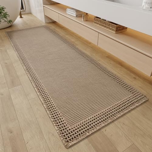 Waffle Bathroom Runner Rug
