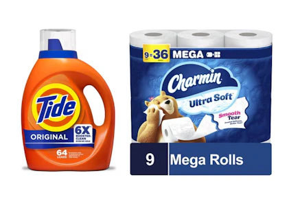 1 Tide + 1 Charmin