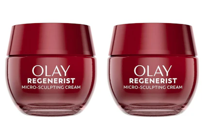 2 Olay Regenerist Face Moisturizers