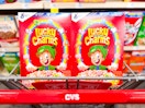two boxes of lucky charms in cvs cart