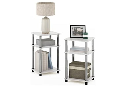 Furinno Square Side Table Set