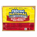 2 Hebrew National Beef Franks Packs