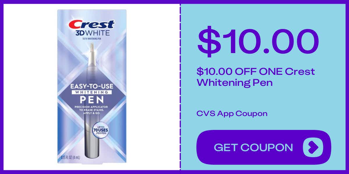 crest easy-to-use whitening pen