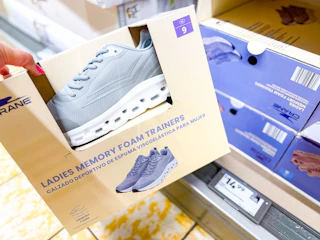 aldi crane women-s memory foam trainers