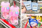 collage image of venus razors, neutrogena wipes, and purex detergent