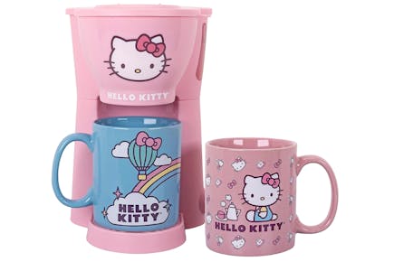 Uncanny Brands Hello Kitty Coffee Maker Set