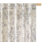 Vintage Floral Linen Curtains