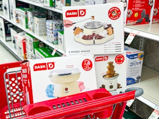 dash treat makers sitting in a target cart