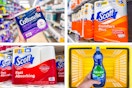 dollar general cottonelle, scott, palmolive 4-photo collage