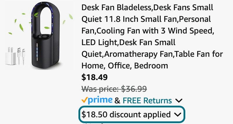 Bladeless Table Fan