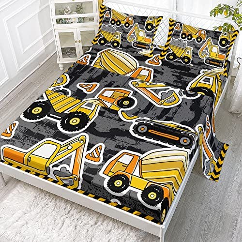 Construction Truck Twin Sheet Set