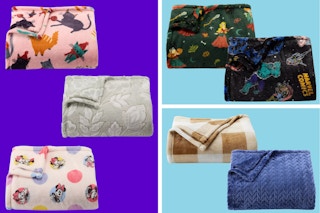 Kohl's Throw Blankets Bluey, Disney, Mini Mouse, Marvel, Thor, The Hulk, Throw Blankets