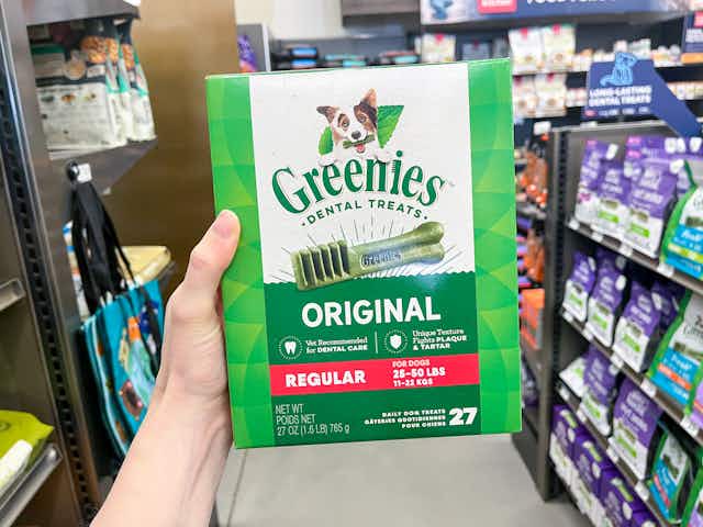 Greenies Original Dental Dog Treats, as Low as $19.49 on Amazon card image