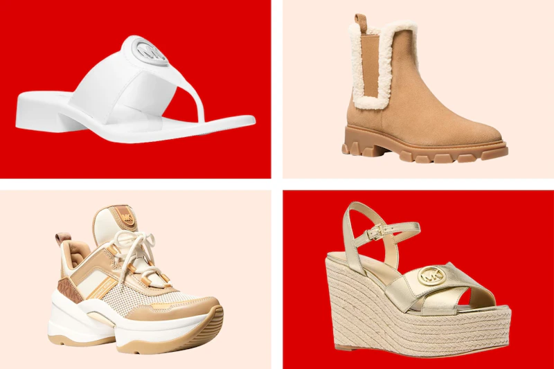 4 different styles of women's shoes from Michael Kors