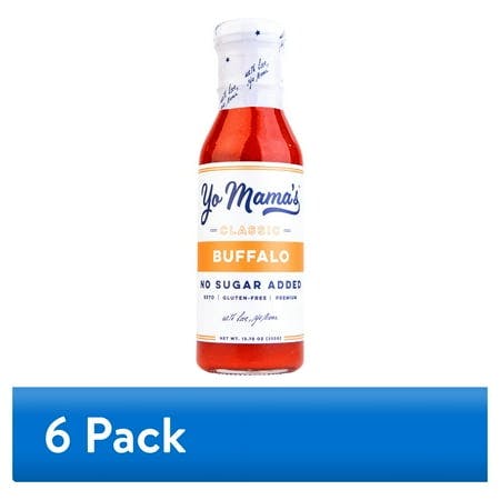 Yo Mama's Foods Buffalo Sauce 6-Pack