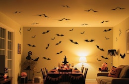140-Count 3D Bats Wall Decor, Just $3.99 on Amazon card image