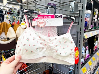 Wonder Nation Girls' Bralette Set in stores at Walmart