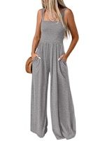 Women's Smocked Wide Leg Jumpsuit