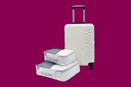 Wrangler 3-Piece Rolling Luggage Set, Just $34 at Walmart card image