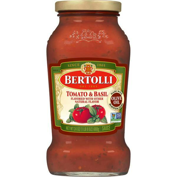 2 Bertolli Tomato & Basil Sauce Jars