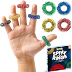 Spiky Sensory Rings 9-Pack