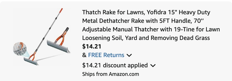 Rake Amazon receipt