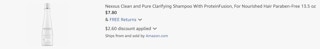 Amazon Nexxus Clean and Pure Shampoo 2025