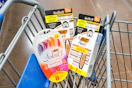 3 packs of bic razors in a cart