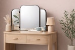 Target tri-fold mirror