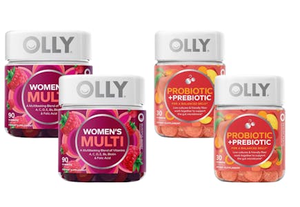 4 Olly Vitamin Bottles