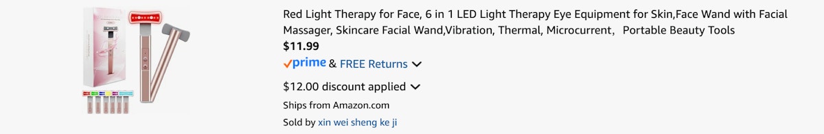 Amazon Red Light Therapy Wand 2025