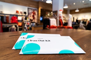 thredUP bags inside a gap store