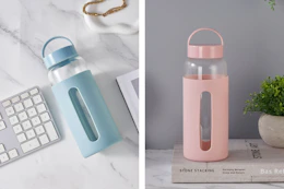 walmart mainstay glass water bottles