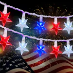 Patriotic Star String Lights