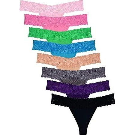 Lace Thongs 8-Pack