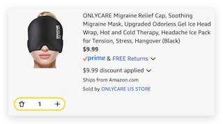 ONLYCARE Migraine Relief Cap