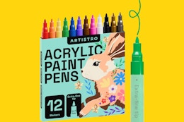 Acrylic Paint Pens 12-Pack, Just $4 With Amazon Subscribe & Save card image