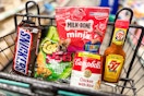 dollar tree groceries in shopping cart