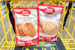 hand holding betty crocker cookie mixes