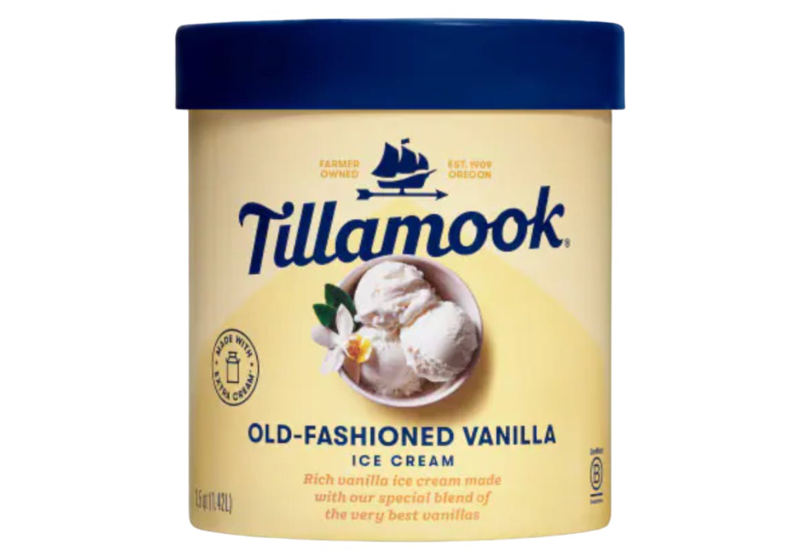 2 Tillamook Ice Cream Tubs
