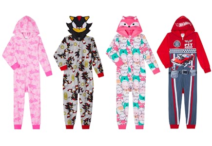 Kids' Character Hooded Pajama Suit