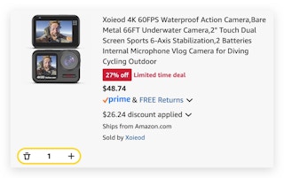 Xoieod 4K 60FPS Waterproof Action Camera