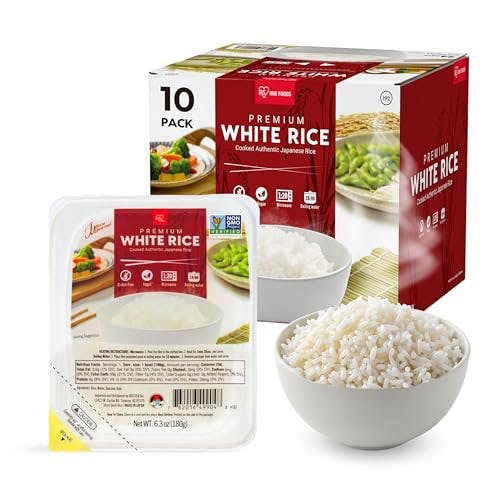 IRIS USA Instant White Rice 10-Pack