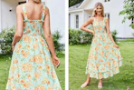 floral maxi dress