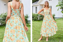 floral maxi dress
